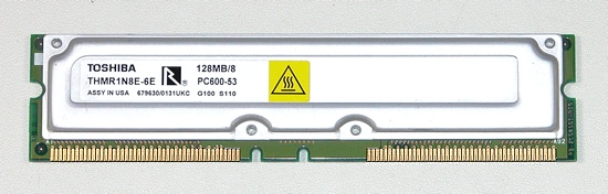 Модуль памяти RDRAM, производства Toshiba