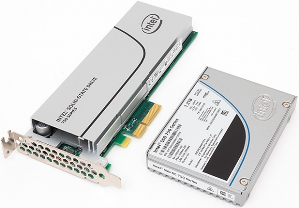 Intel 750 SSD в разных форм-факторах. Фото TechReport