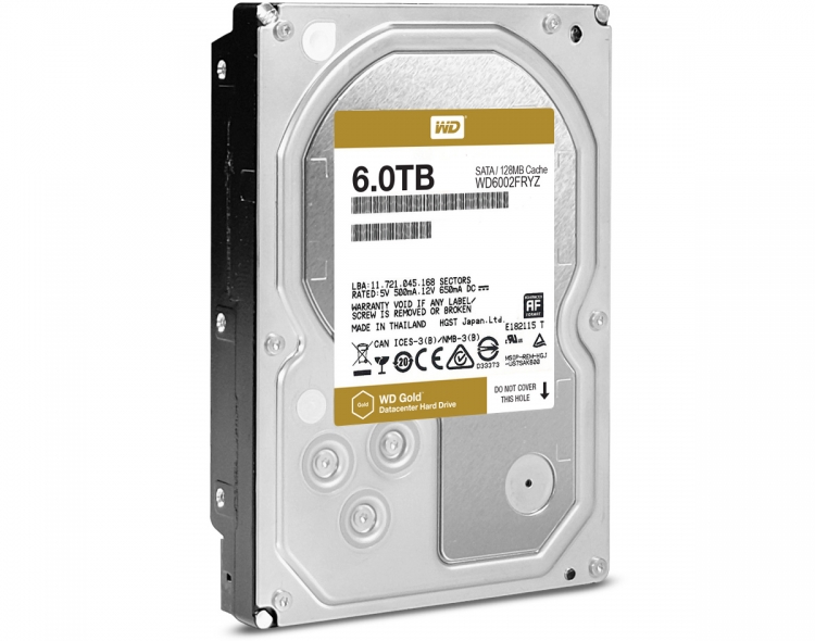 WD Gold 6 Тбайт (WD6002FRYZ)