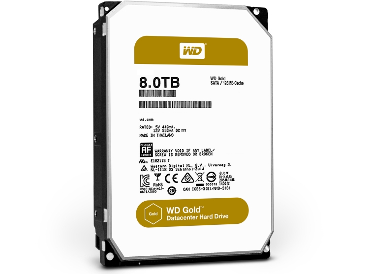 WD Gold 8 Тбайт (WD8002FRYZ)